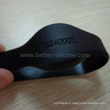 Pulseira de borracha de silicone RFID da moda para atividade publicitária